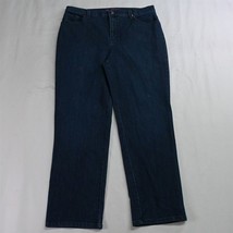 Gloria Vanderbilt 12P Short Amanda Classic Taper Dark Wash Stretch Denim Jeans - £8.59 GBP