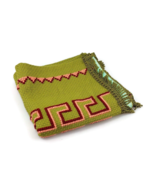 Vintage 1970s Avocado Green Table Runner - Retro Woven Boho Tablecloth G... - €27,48 EUR
