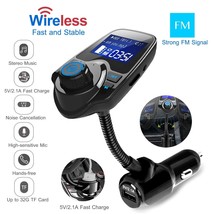 Wireless In-Car FM Transmitter MP3 Radio Adapter Car Fast USB Charger AU... - £20.81 GBP