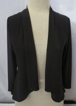 Michelle Lynn Black with Lace  top back Open Front Jacket Sz M - £11.99 GBP