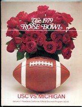 1979 Rose Bowl Game Program USC Michigan NCAA football f/vf - £58.38 GBP