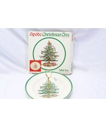 Spode Christmas Tree England Tidbit Tray S3324 O  10 1/2&quot; Diameter - $16.65