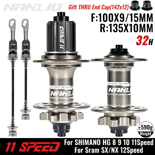 NanLio 4in1 Mountain Bike Hub 28/32/36 Holes Alloy 6 Pawl 120 Cli Standard HG 8  - $167.79