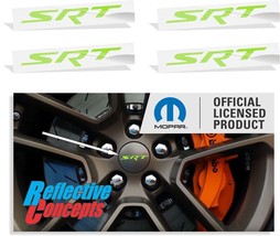 SRT Center Cap Overlay Decals - Charger, Challenger, Grand Cherokee, Dur... - $243.83 MXN