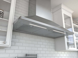 ZEPHR Siena Pro Wall 48 inch Range Hood. Stainless Steel. ICON Touch Controls - £1,360.51 GBP