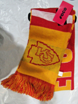 NFL Kansas City Chiefs Reversible Thematic Scarf 64&quot; by 7&quot; by FOCO - £27.67 GBP