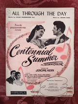 RARE Sheet Music All Through The Day Centennial Summer Jeanne Crain Cornel Wilde - £12.83 GBP