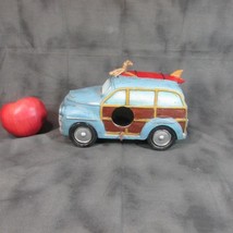 Woodie Station Wagon w/ Surfboard on Roof Birdhouse, Unused, Neat - $13.29