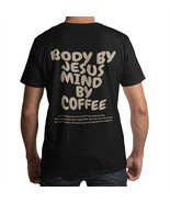 AiumhKle Christian Shirts for Men,Body by Jesus, Mind by Coffee ,Pullove... - $15.88