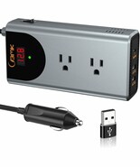 With Dual Usb Ports And A Power Inverter For Cars With A Switch And An Lcd - $39.99