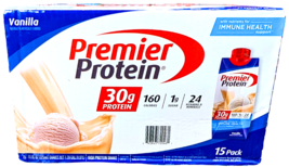 Premier Protein 30g High Protein Shake Vanilla 15 x 11 Fl Oz EXP 04/2026 - $43.37
