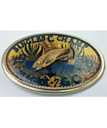 Vtg 1986 Fishing Trophy Belt Buckle - Singles C Champ Magna GC - $44.62