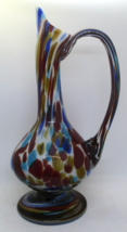 Fratelli Toso Murano Hand-Blown Art Glass Pitcher Vase 14&quot; Tall  - £178.40 GBP