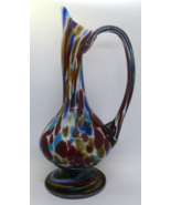 Fratelli Toso Murano Hand-Blown Art Glass Pitcher Vase 14&quot; Tall  - £170.36 GBP