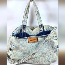 Vintage 80s SHANE Acid Wash Denim Bag - $20.00