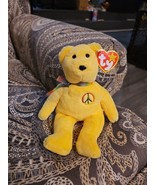 Ty Beanie Baby - PEACE II Bear 30th Anniversary Limited Edition 2023 NEW... - $314.52 MXN