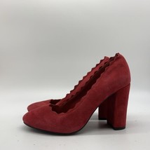 Crown Vintage Willow Red Block Heels, Size 7M - £29.49 GBP