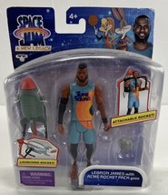 Space Jam A New Legacy Lebron James with Acme Rocket Pack 4000 5&quot; Action Figure - £7.69 GBP