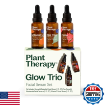 Plant Therapy Facial Serum Trio: Vitamin C, Hyaluronic Acid, Rose - 1oz ... - $52.61