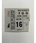 1971 Oct 16 Arizona Wildcats Vs UCLA College Football Stadium Ticket Stub - £9.44 GBP