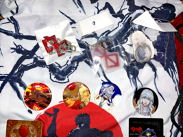 Berserk manga Deluxe  Schierke and Pin Back Button Bag 12PC - $21.66
