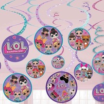 LOL Surprise! Spiral Swirl Decorations Birthday Party Decorations 12 Pie... - $7.95