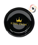 1x Ashtray King Palm Gold Logo Black Glossy Finish Glass Ashtray | + 2 F... - £13.60 GBP