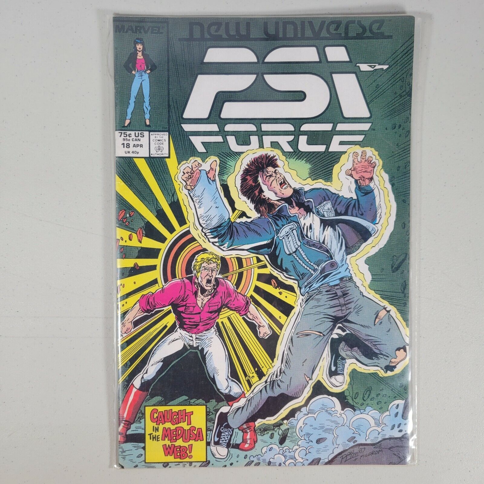 Psi Force Comic Book #18 Marvel Comics APR 1988 - £6.39 GBP