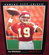 1993 Pinnacle #277 Joe Montana Kansas City Chiefs - £3.53 GBP