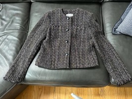 Bloomingdale&#39;s Women&#39;s Tweed Jacket Size 4 - $836.24 MXN