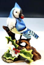 Classic Treasures Blue Jay Porcelain Bird Figurine 6&quot; - £15.81 GBP