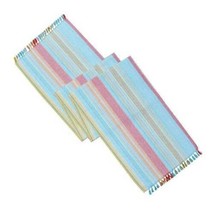 Table Runner Outdoor Food Network Blue Striped Water Fade Resistant $40  - £5.53 GBP