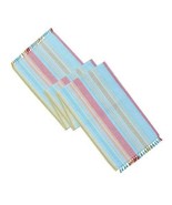 Table Runner Outdoor Food Network Blue Striped Water Fade Resistant $40  - £5.42 GBP