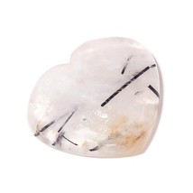 63.3 Carat Rutilated Quartz Heart Extra Large Loose Gemstone for Jewelry Making - £23.26 GBP