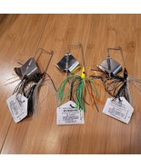Lot 3 Wahoo WAH-PB386-CS Promo Buzz Bait 3/8 oz 4/0 Hook Black/White Tig... - $284.15 MXN