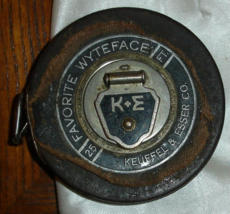 Keuffel and Esser vintage tape measure round favorite wyteface - £11.79 GBP