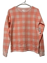 NWT LC Lauren Conrad Pink And Cream Plaid Sweater Soft Kohls - £15.51 GBP