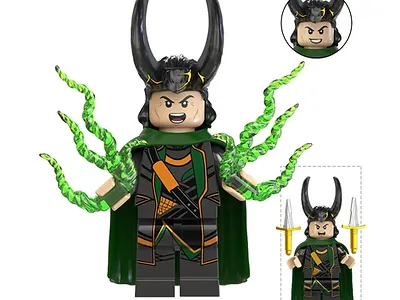 Minifigure Custom Toy Loki TV Show Cracked Crown Season 3 - $6.50