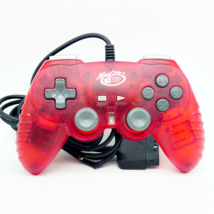 PlayStation 2 PS2 Mad Catz Control Pad Pro Controller Clear Red 8216 READ - $14.84