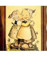 Hummel Wood Matte Print Young Farm Girls Vintage 1982 Farmhouse Wall Dec... - $19.99