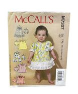 McCall's M7307 Infants' Baby Dress Panties Ruffle Newborn-XL Pattern - $9.59
