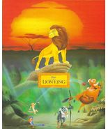 Disney Licensed 8 X 10 Print Lion King Poster year 1998 DISNEY W.D.021 - £6.37 GBP