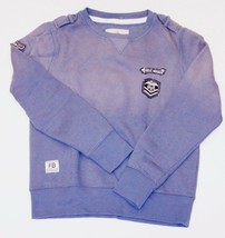 THE FRESH BRAND Vintage LABEL Indigo BLUE FLEECE Sweatshirt PATCH ( M ) - £94.93 GBP