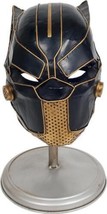 Sculpture Panther Helmet Black Gold Metal - £174.65 GBP
