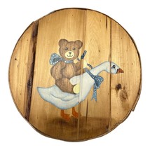 VTG Seneca Crafts Painted Wood Cheese Box – Goose & Bear Country Decor – 15" x 5 - $747.76 MXN