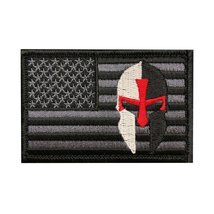 USA Flag Crusader Knights Templar Patch (Hook-MTB33) - £7.03 GBP