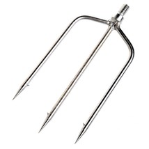 Stainless Steel Prong Harpoon Fish Spear Fork Fishing Ice Breaker Drill Fishing  - £36.91 GBP