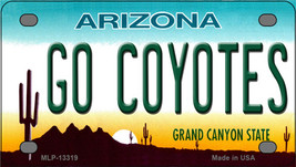 Go Coyotes Arizona Novelty Mini Metal License Plate Tag - £11.76 GBP