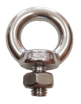 (8) 304 STAINLESS STEEL LIFTING EYE BOLT M10 WITH NUT MACHINE LIFTING 12... - $30.95