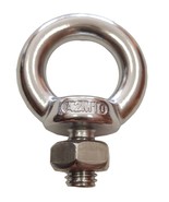 (8) 304 STAINLESS STEEL LIFTING EYE BOLT M10 WITH NUT MACHINE LIFTING 12... - €26,38 EUR